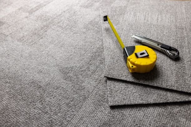 Carpet tile flooring installation Dubai