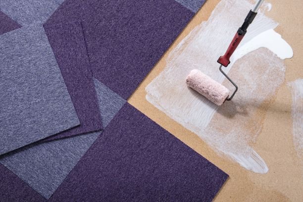 Eco-friendly carpet tile installation