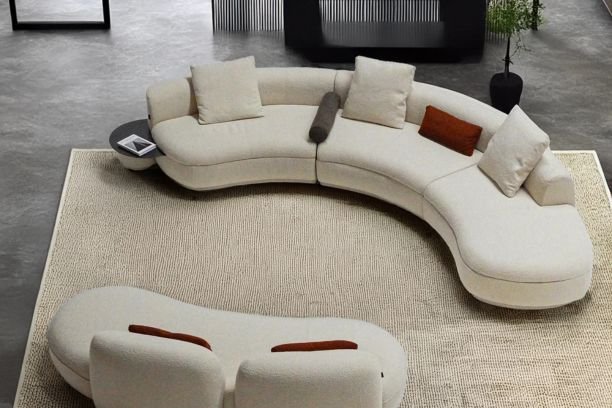 Elegant sofa upholstery