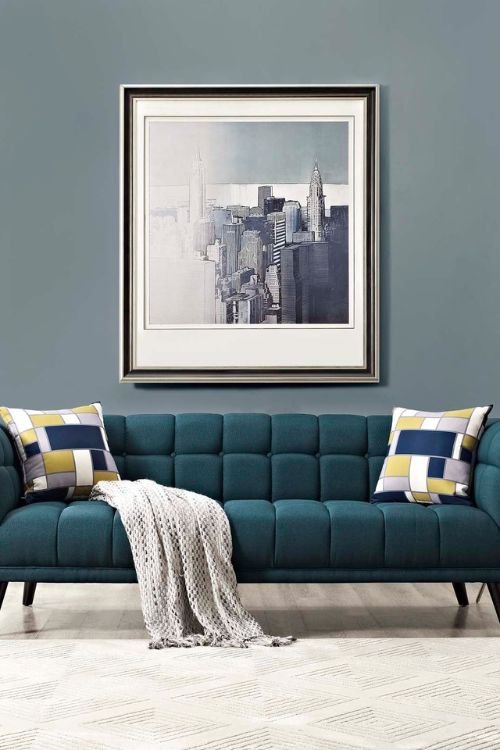 Plush sofa upholstery