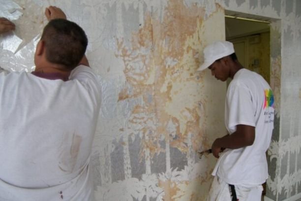 Professional wallpaper removal