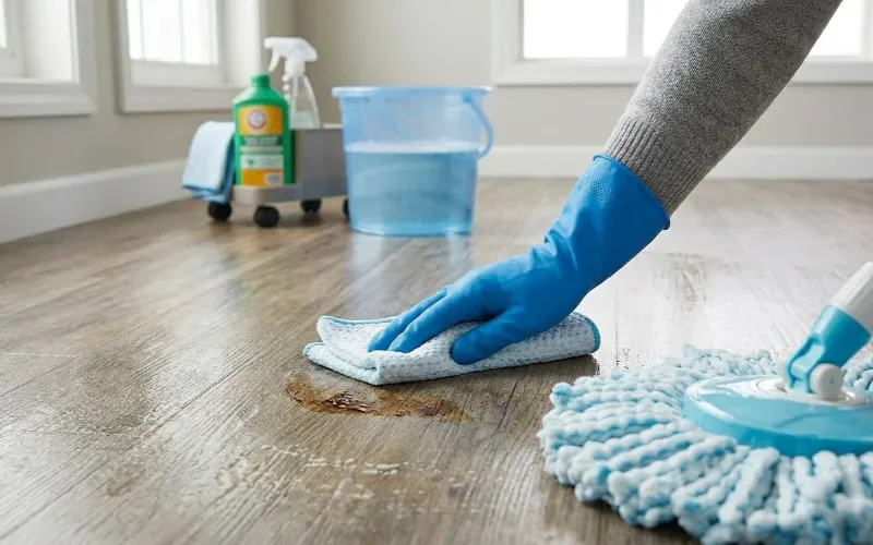 Step 4 Spot Clean Stubborn Areas