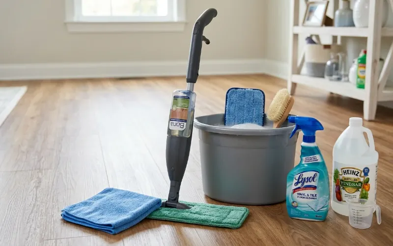 Tools and Supplies for Cleaning Vinyl Flooring