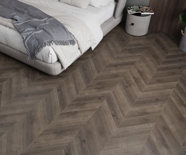 Bedroom Chevron Flooring