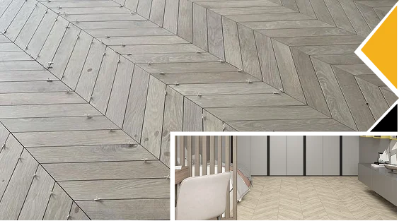 Chevron Flooring Installation