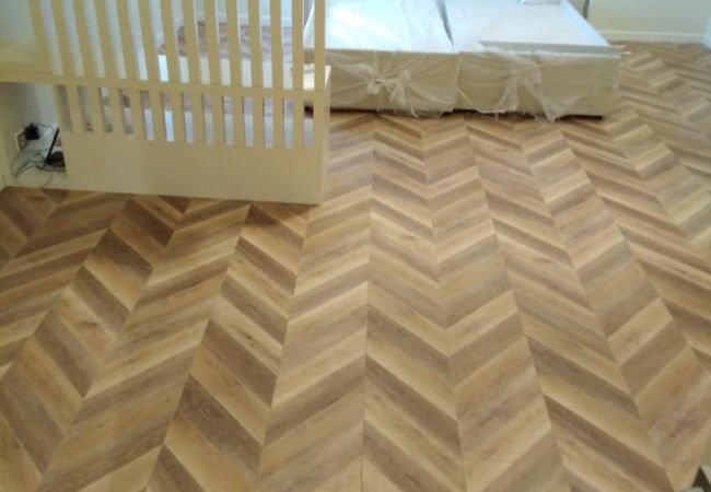 Custom Chevron Flooring