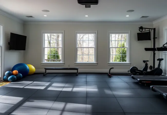 Stylish Gym Flooring