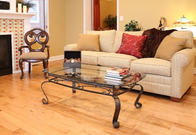 Solid Wood Flooring In Living Room