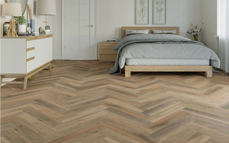 Stylish Herringbone Flooring
