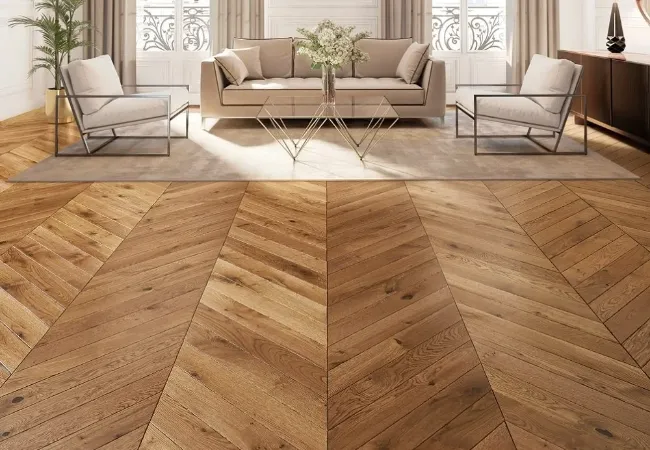 Stylish Home Chevron Flooring