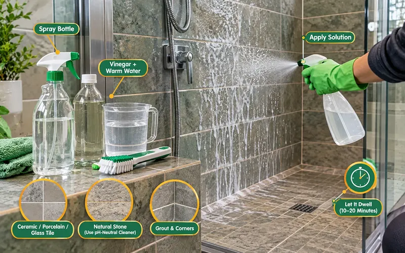 Apply a Tile Cleaning Solution
