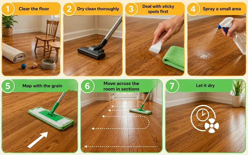 How to Clean Hardwood Floors Step by Step