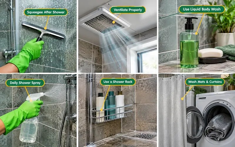 How to Prevent Dirt and Grime on Shower Tiles