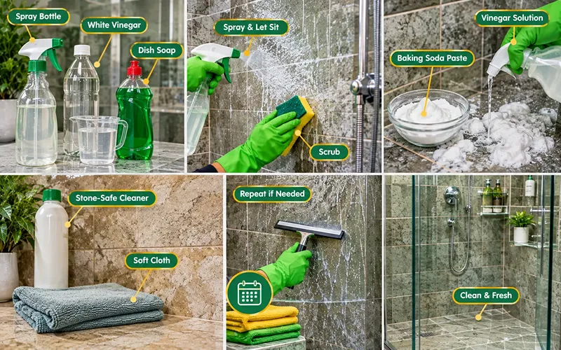 How to Remove Soap Scum from Shower Tiles