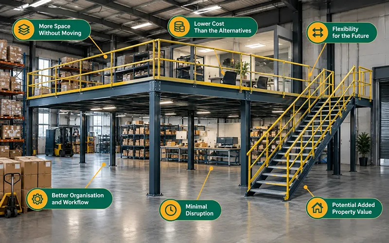Key Benefits of a Mezzanine Floor