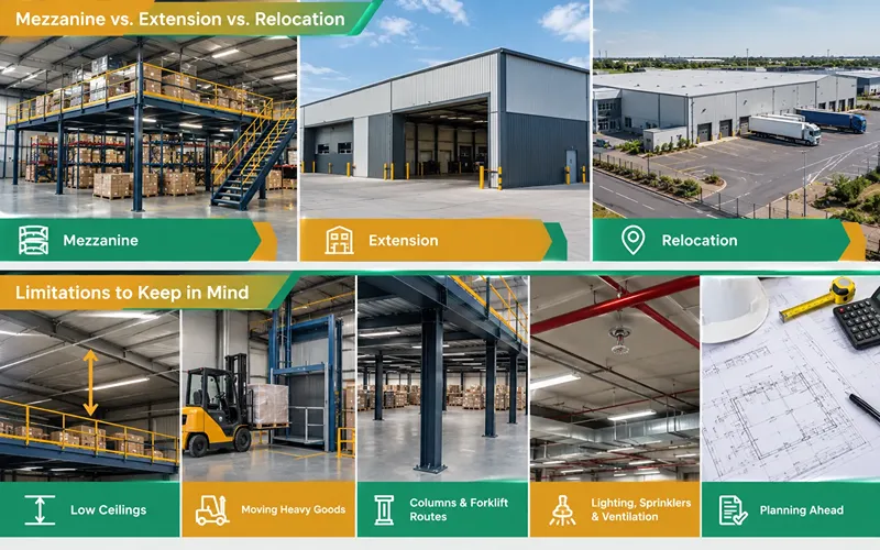 Mezzanine vs. Extension vs. Relocation