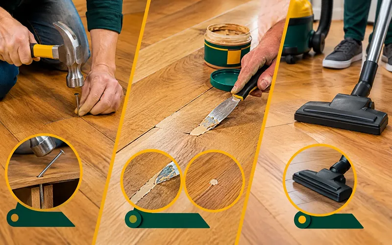 Step 2 Repair and Clean the Floor